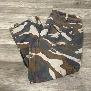 INC International Concepts Drawstring Camouflage Ankle Pants Size 10